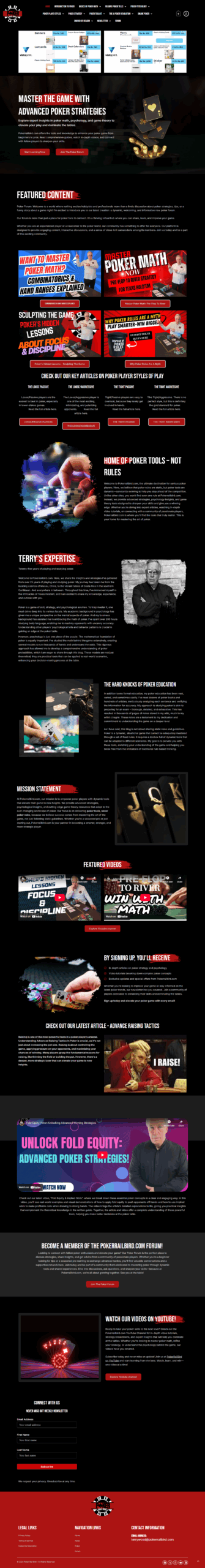 Creative project work Portfolio-Poker rail bird