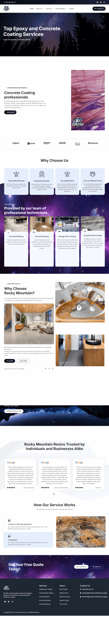 Creative project work Portfolio-Rocky Mountain Resins