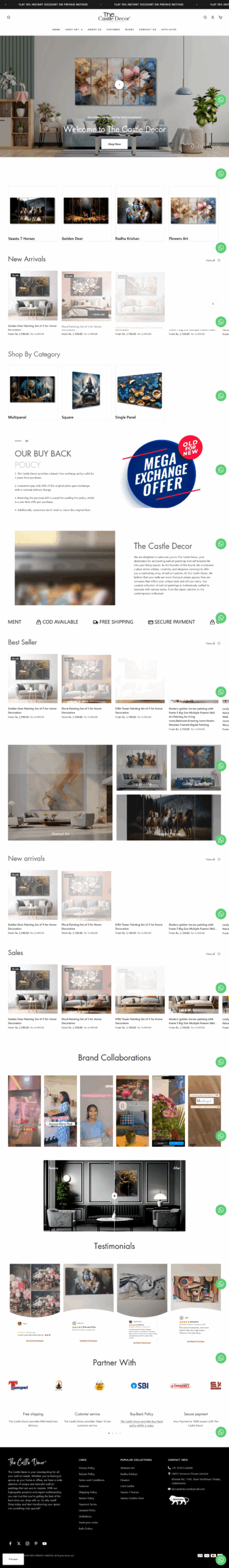Creative project work Portfolio-The Castle Decor